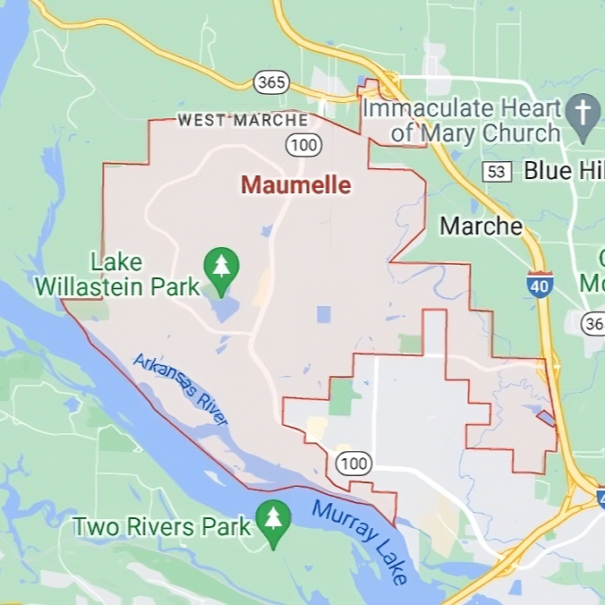 Map of Maumelle Arkansas
